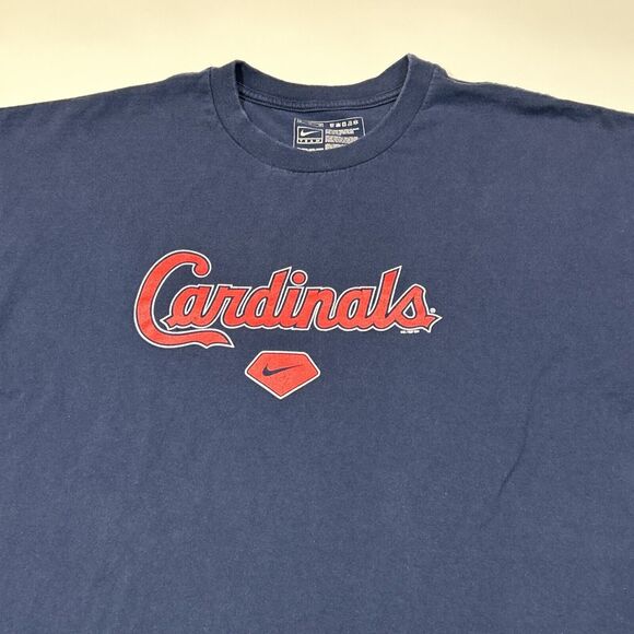 St. Louis Cardinals Shirt Adult XL Extra Large Nike Center Swoosh MLB Logo Men - Picture 3 of 14